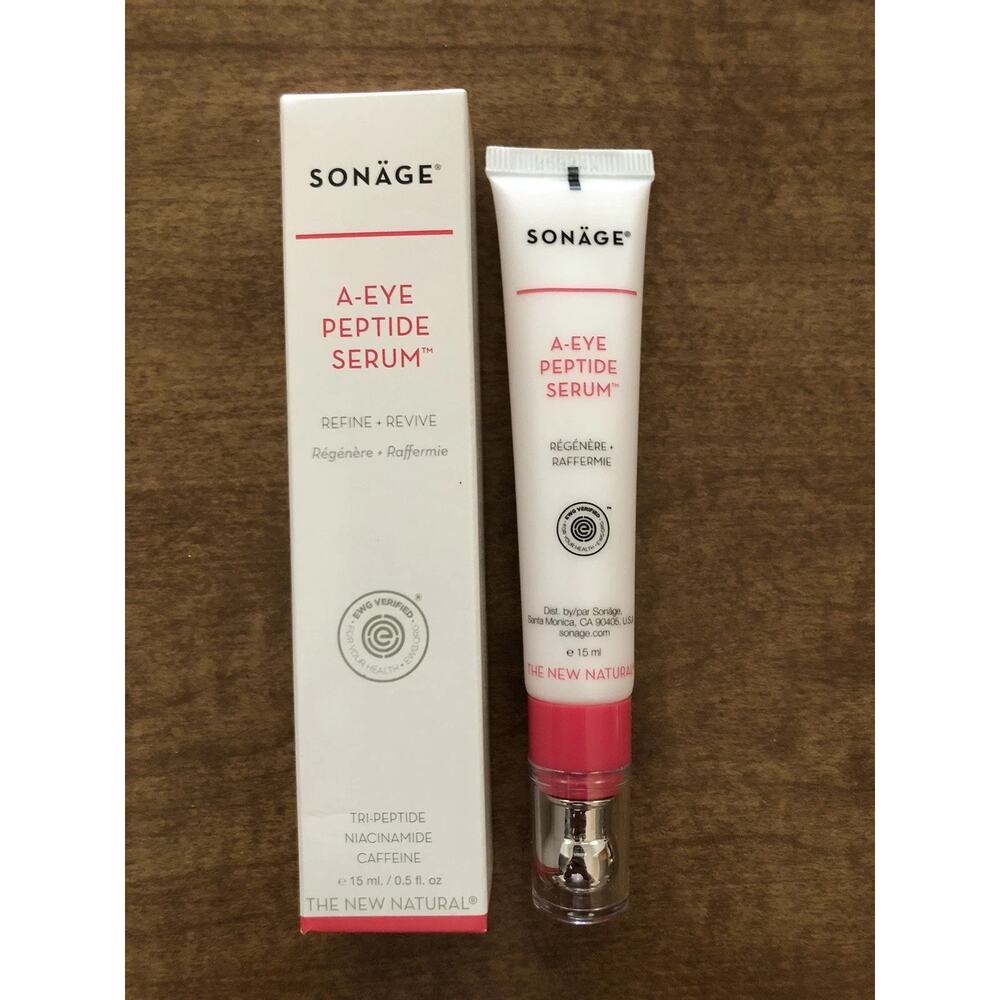 Sonage Skincare A-Eye Peptide Serum 0.5 oz 15ml Full Size ~ Brand New in Box! ❤️